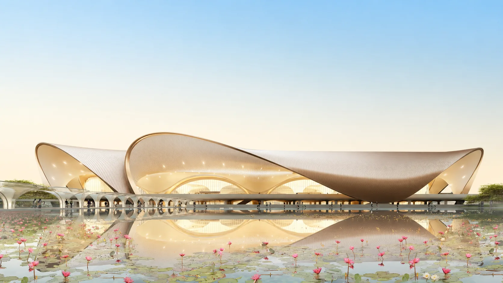 Mumbai International Airport terminal roof