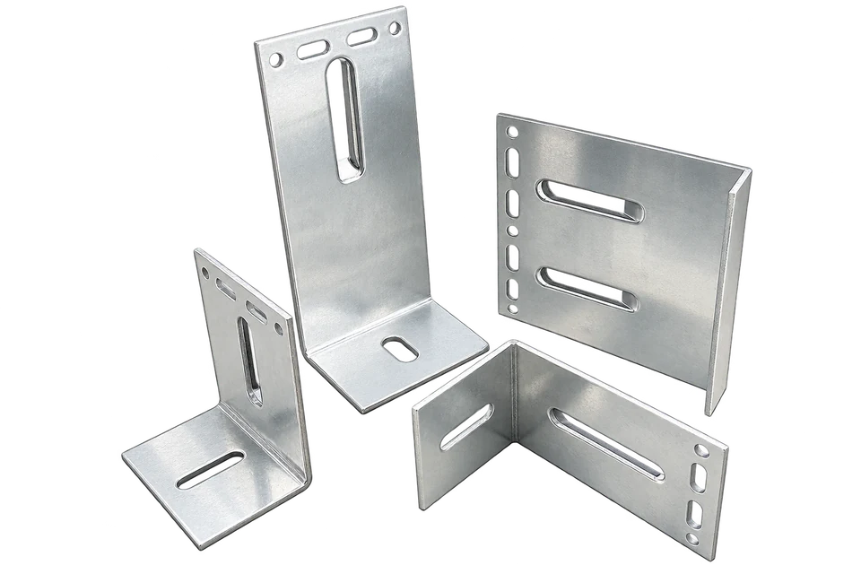 Set of aluminium facade brackets