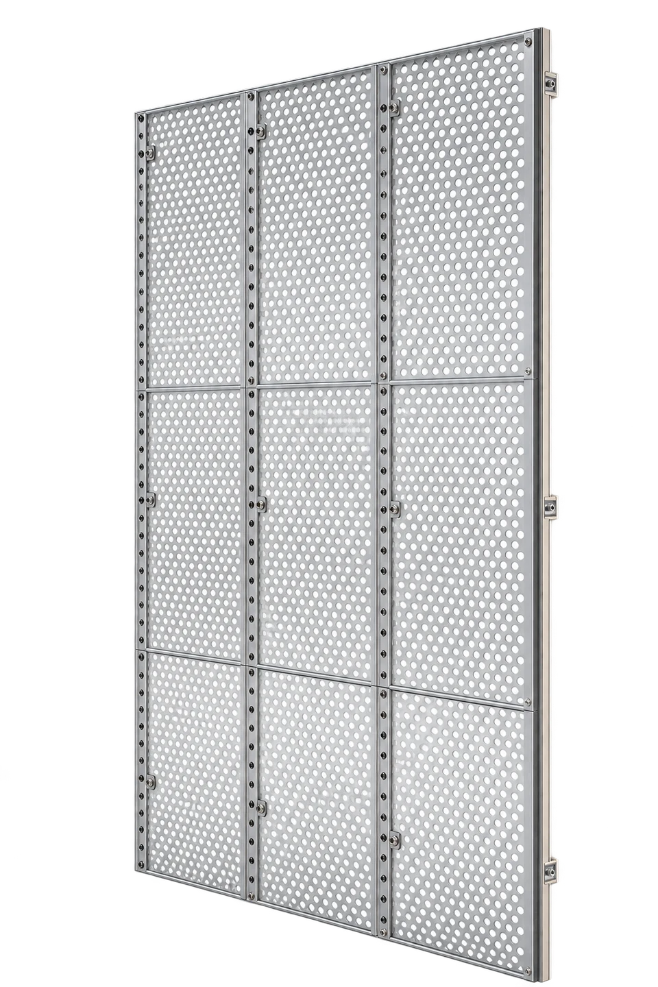 Perforated sheet cladding panel system
